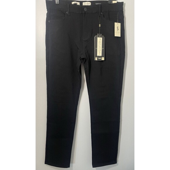 Scott James Slim Fit Stretch Pants Men's 32x30 Black 5-Pocket SJP-98310-BLK - Picture 1 of 16